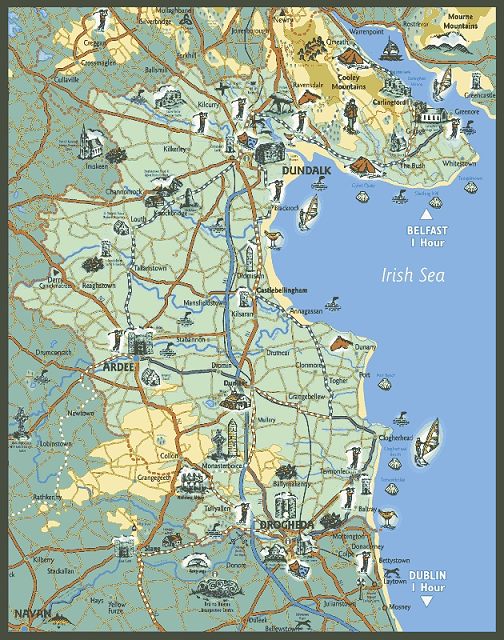 Map of Castlebellingham Co. Louth Ireland